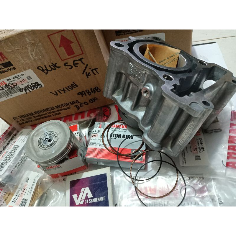 Blok seher cylinder komplit Original Yamaha Vixion lama, Vixion new, Jupiter MX lama, Jupiter MX new