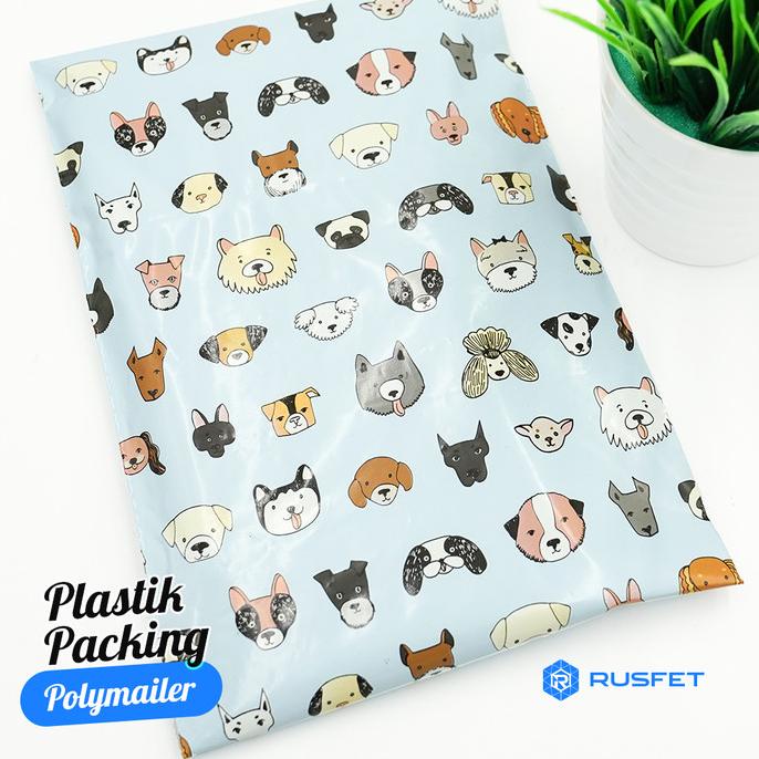 

AMPLOP PLASTIK POLYMAILER - RUSFET - DOGGY FRIENDS (uk 17cm x 25cm) - BEAR PANDA (P) bisa cod