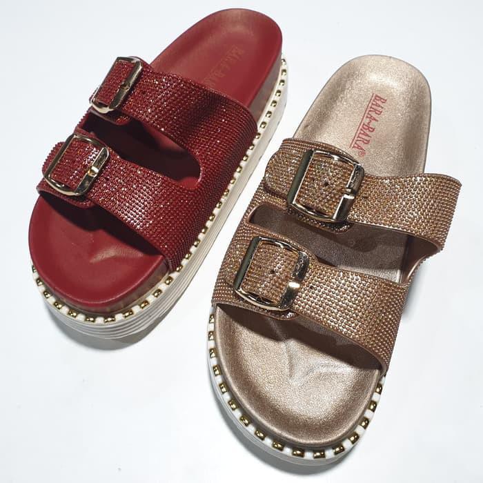 Wedges Sandal Jelly Sandal Wanita Wedges Bara Bara Karet Import Mjzb Bgm