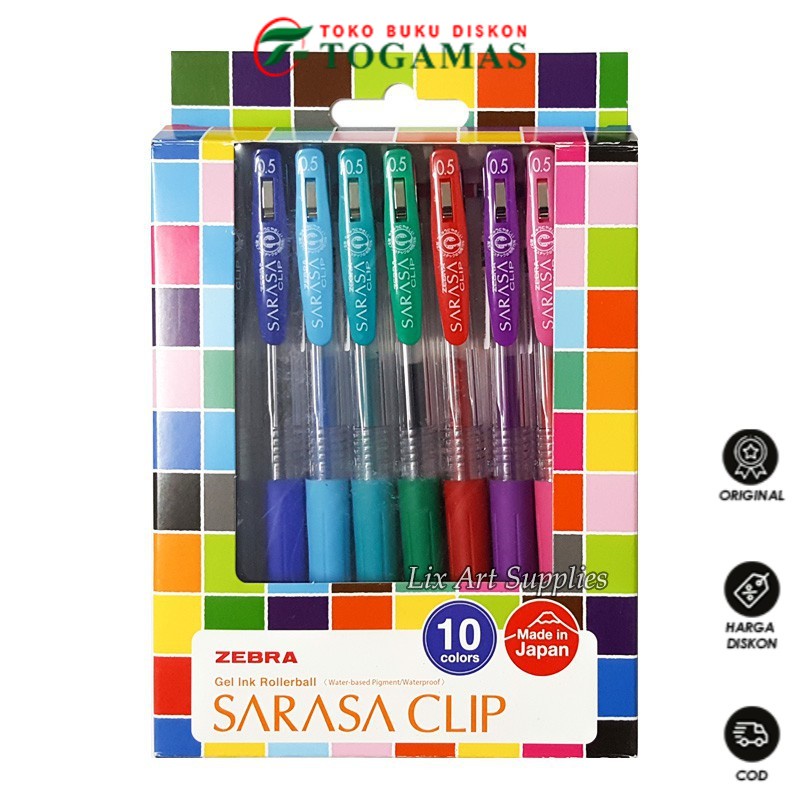 

PROMO !! BALLPEN PULPEN BOLPOINT SARASA CLIP 10 GRATIS 2 ZEBRA