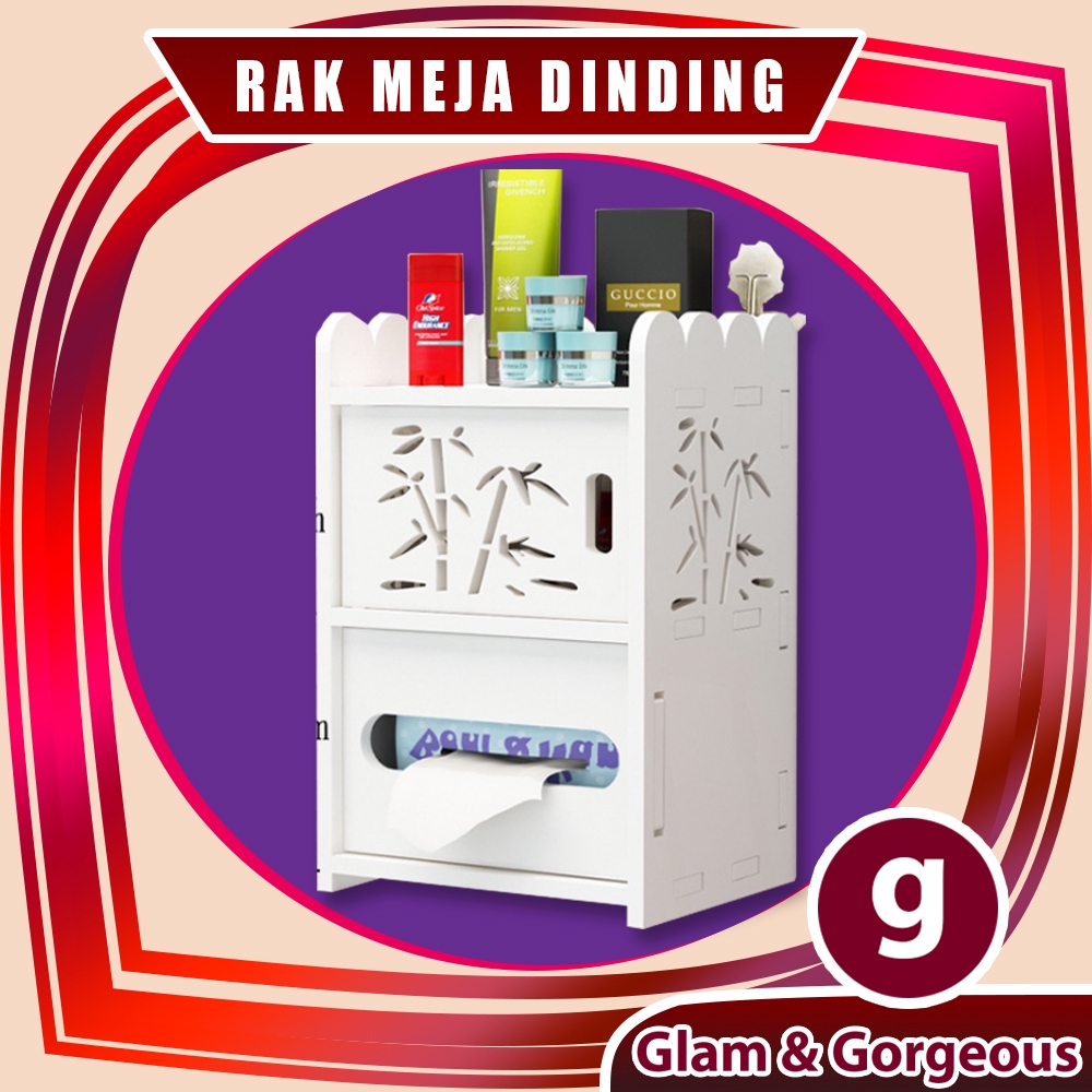 DW024 Rak Dinding/Meja Desktop storage Rak vintage DOMESTIC