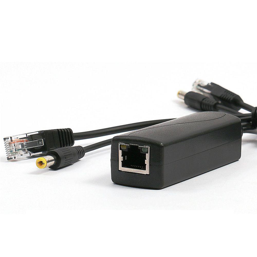 Agustina Active POE Splitter POE Anti Interferensi IEEE802.3AF/AT 48V To 12V Konektor Tipe Standar