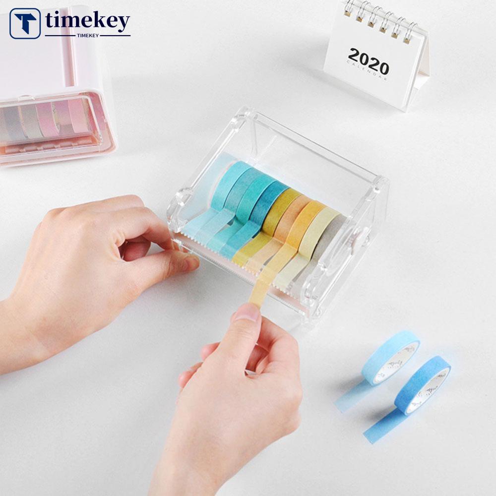 Timekey Dispenser Selotip Washi Ukuran A5T4 Gaya Populer Untuk Kantor