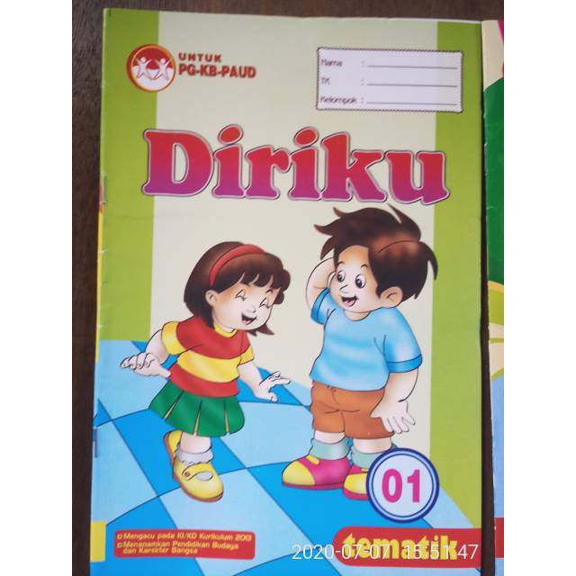 Buku paket PAUD KB isi 10 ekonomis, LKS pembelajaran PAUD KB/paket PAUD KB K13 tematik/buku belajar