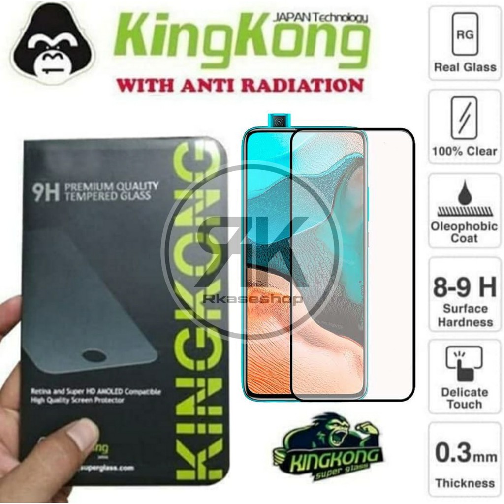 kingkong Tempered glass Full Cover POCOPHONE POCO F2 PRO X3 NFC anti gores