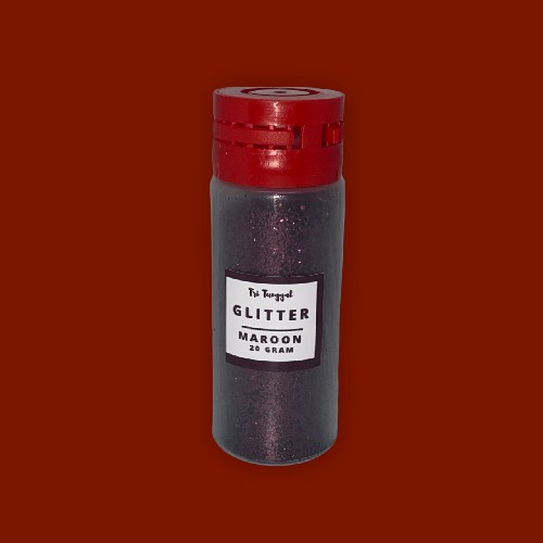 Sparkle Glitter MAROON 20 gr 20gr Merah Bata Tua Powder Serbuk Eceran Sablon Resin Pernak Pernik Hiasan Bubuk Padat Diy Kerajinan Kesenian Art Prakarya Seni Perlengkapan Bahan Craft Crafting Diy Warna Warni Painting Color Colour Grosir Prakarya Malang