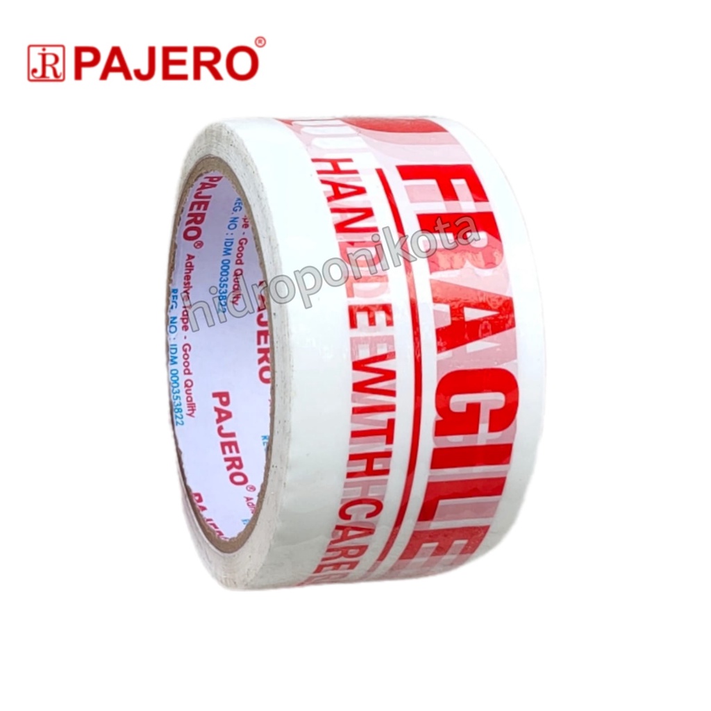 lakban fragile putih 48 mm x 45 meter - LAKBAN PAJERO