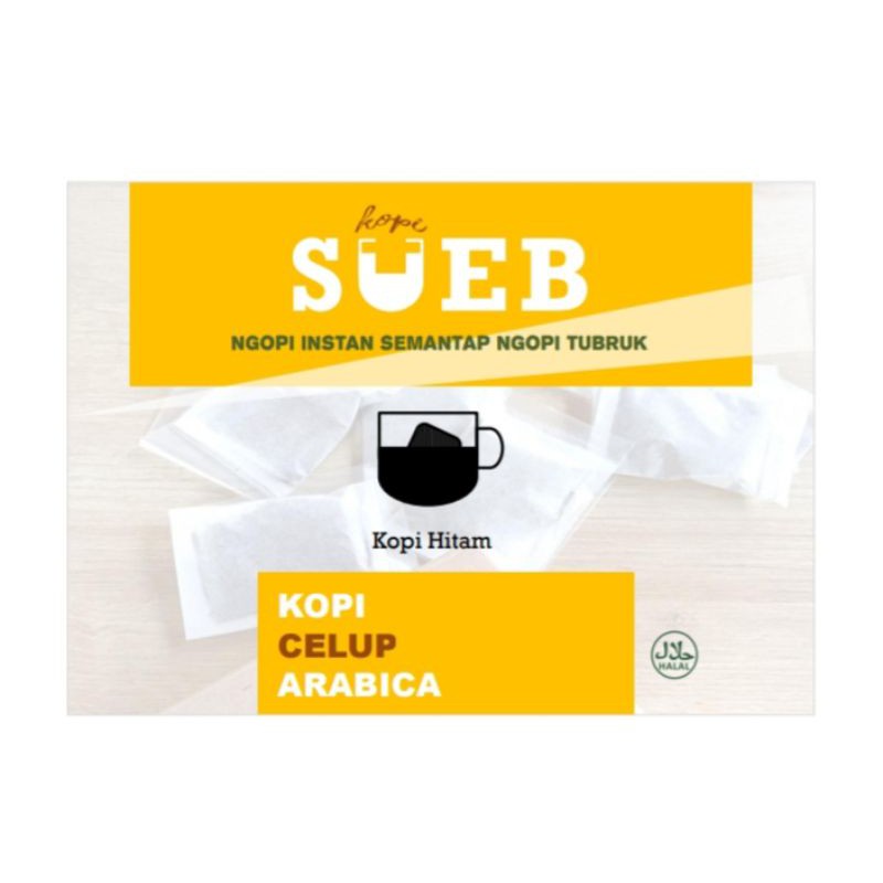 

Kopi Celup Arabica - Kopi Hitam (Gayo) isi 5 scht + Gula