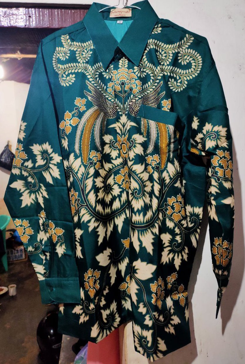 Kemeja Batik Semi Sutra Shyntetic Puring Istimewa Pundak Pakai Busa