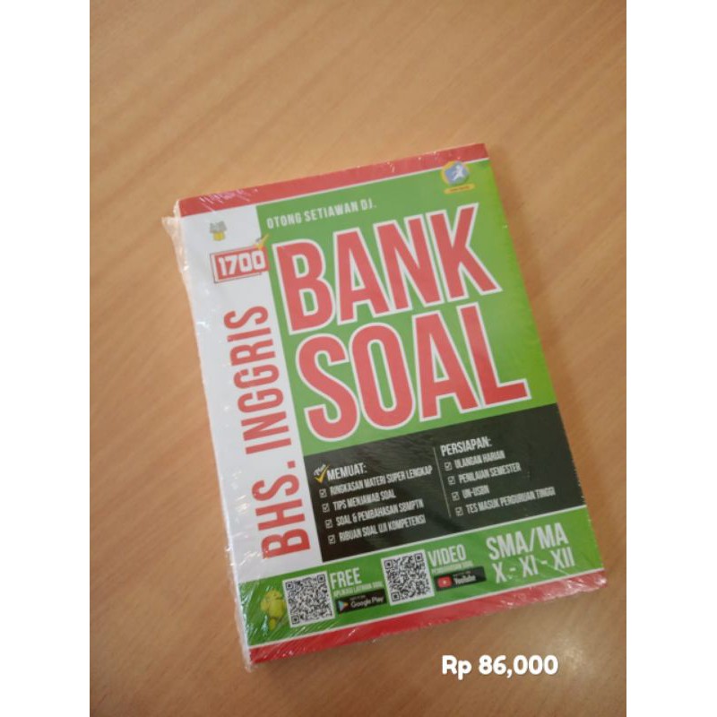 BUKU 1700 BANK SOAL BAHASA INGGRIS untuk SMA.