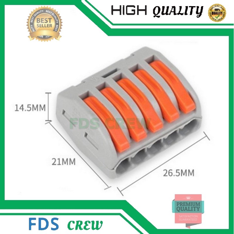 Terminal Listrik Stop Kontak Kabel Sambungan PCT Konektor 2/3/4/5/8 pin Terminal LT 422 623