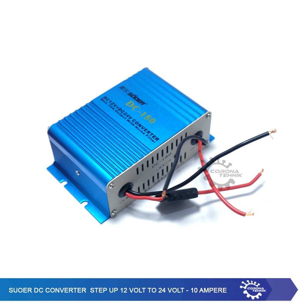 SUOER DC Converter Step Up 12 Volt To 24 Volt 10 Ampere