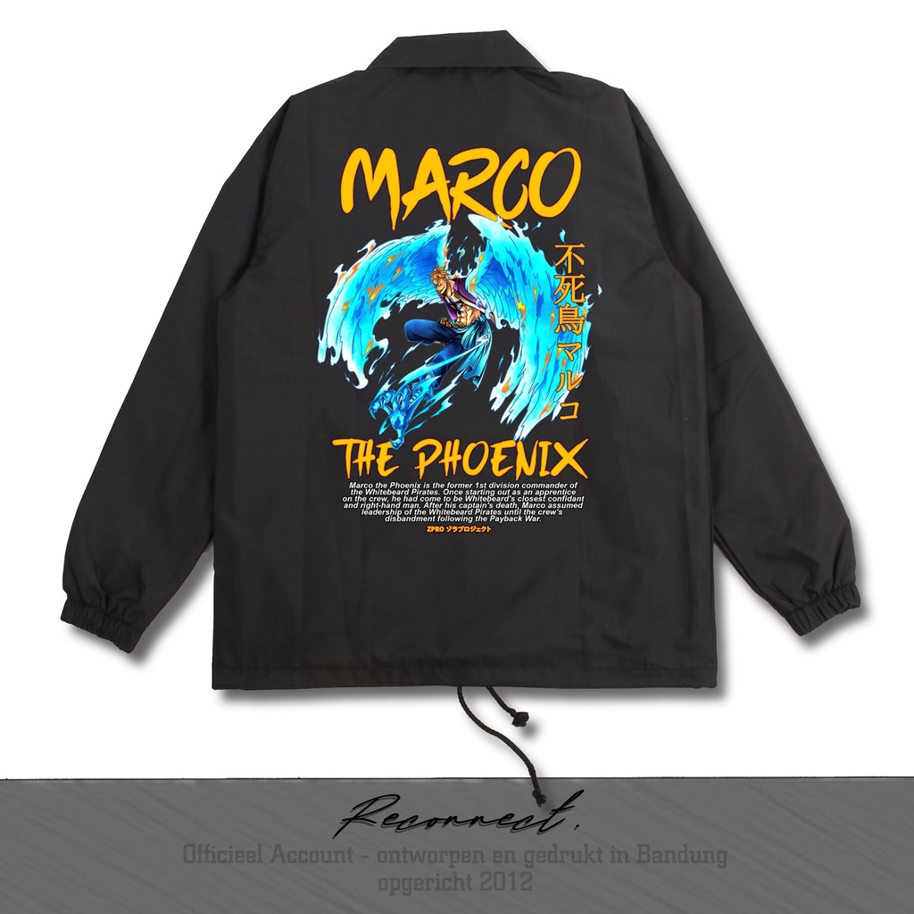 Reconnect Coach Jacket One Piece Marco The Phoenix - Unisex Waterproof