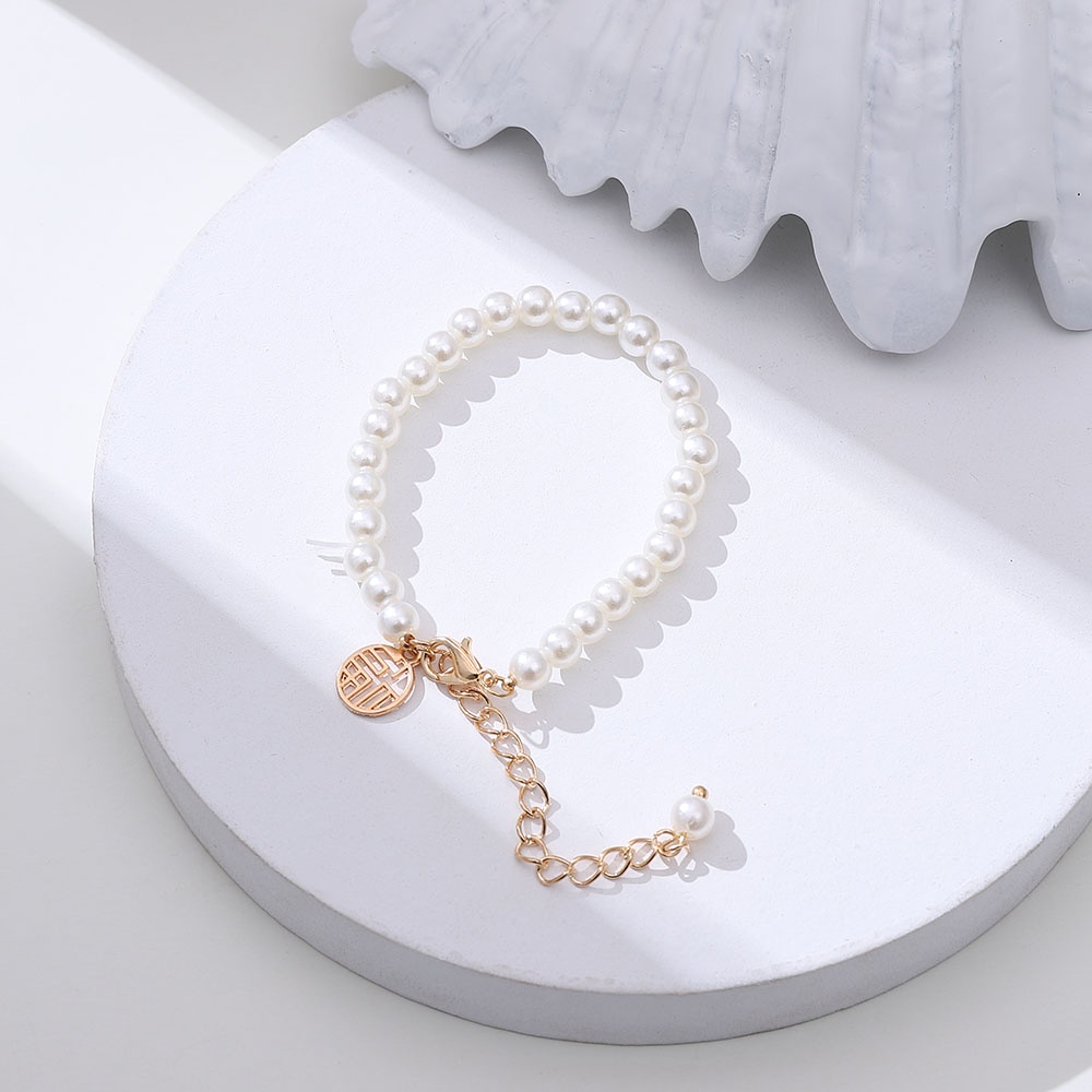 Gelang Mutiara Gaya retro Elegan Untuk Wanita