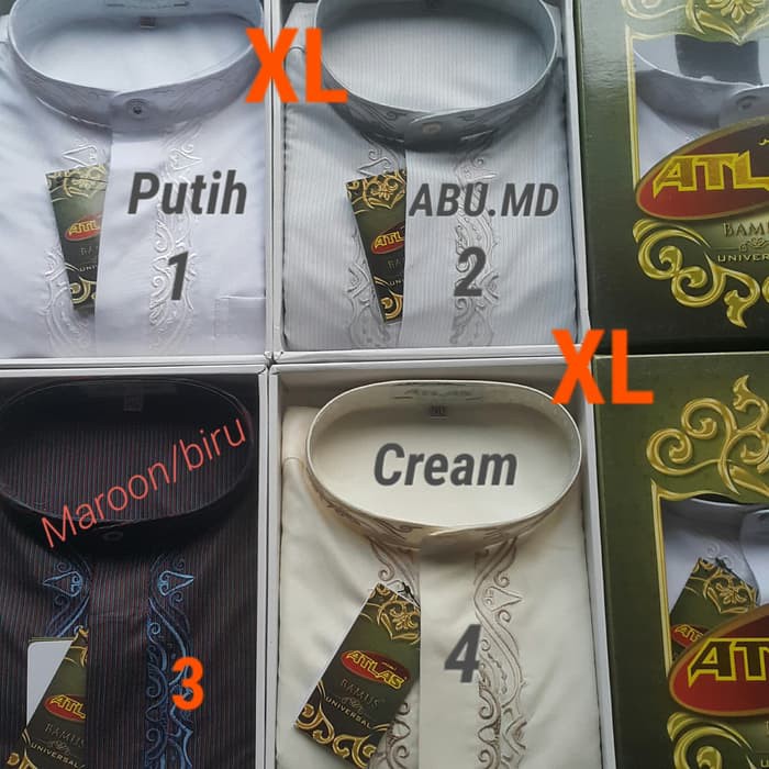 Terlaris.. Terbaru 2020 Rabbani Ori Kemko Allow Pdk - Kemeja  ON669 Baju Koko Atlas Lengan Panjang