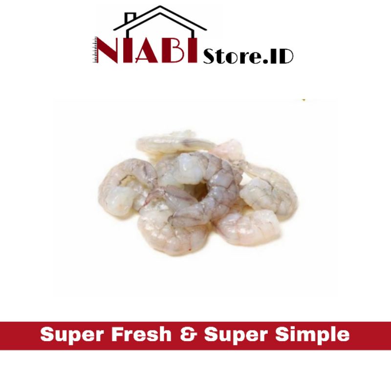 

UDANG KUPAS SEGAR 250 GRAM ( BUKAN FROZEN)