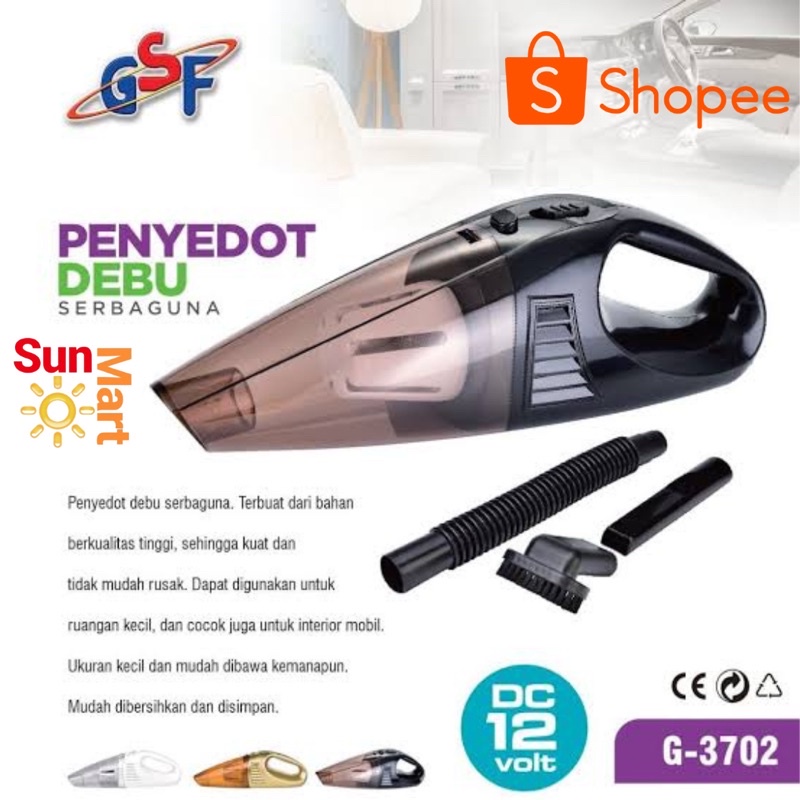 Vacuum Cleaner Mobil GSF 3702 Penyedot Debu Mobil