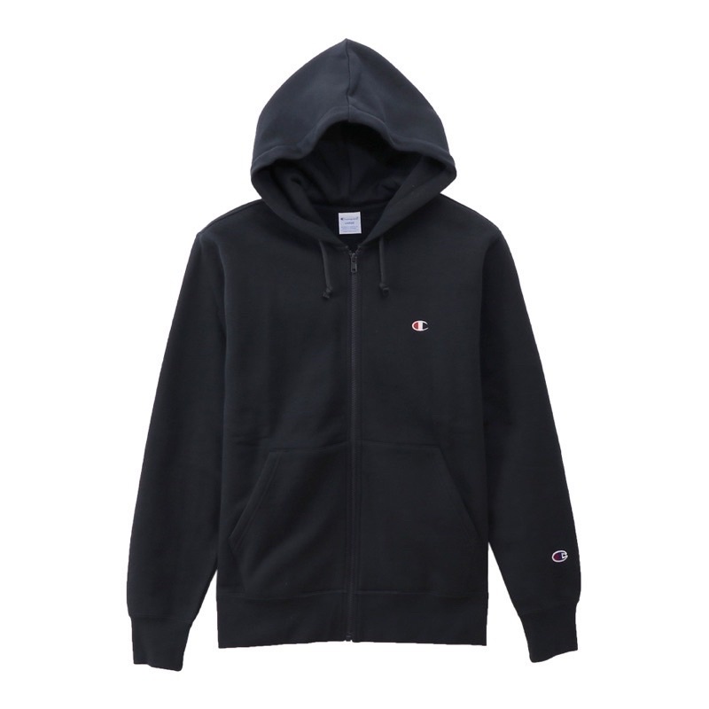 Hoodie Zipper Champion Basic Logo Original Japan Market C3-Q106