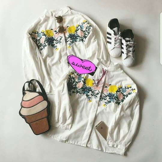 Baju murah zara top bordir