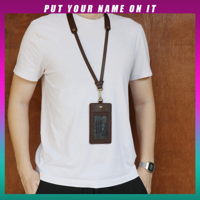 

Id Card - Name Tag-Lanyard 201 Brown