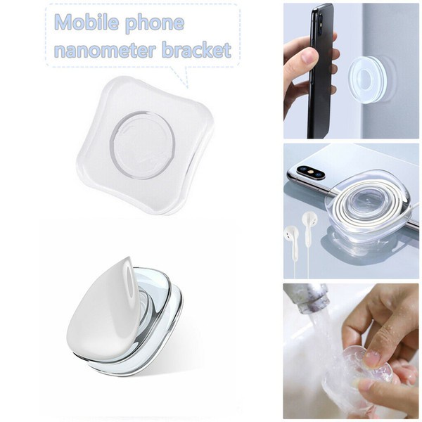 Gel Pad Nano Holder Transparant Tempel Handphone Smartphone HP Mobil/Gel Pad Nano Technology GelPad Phone Holder Serbaguna