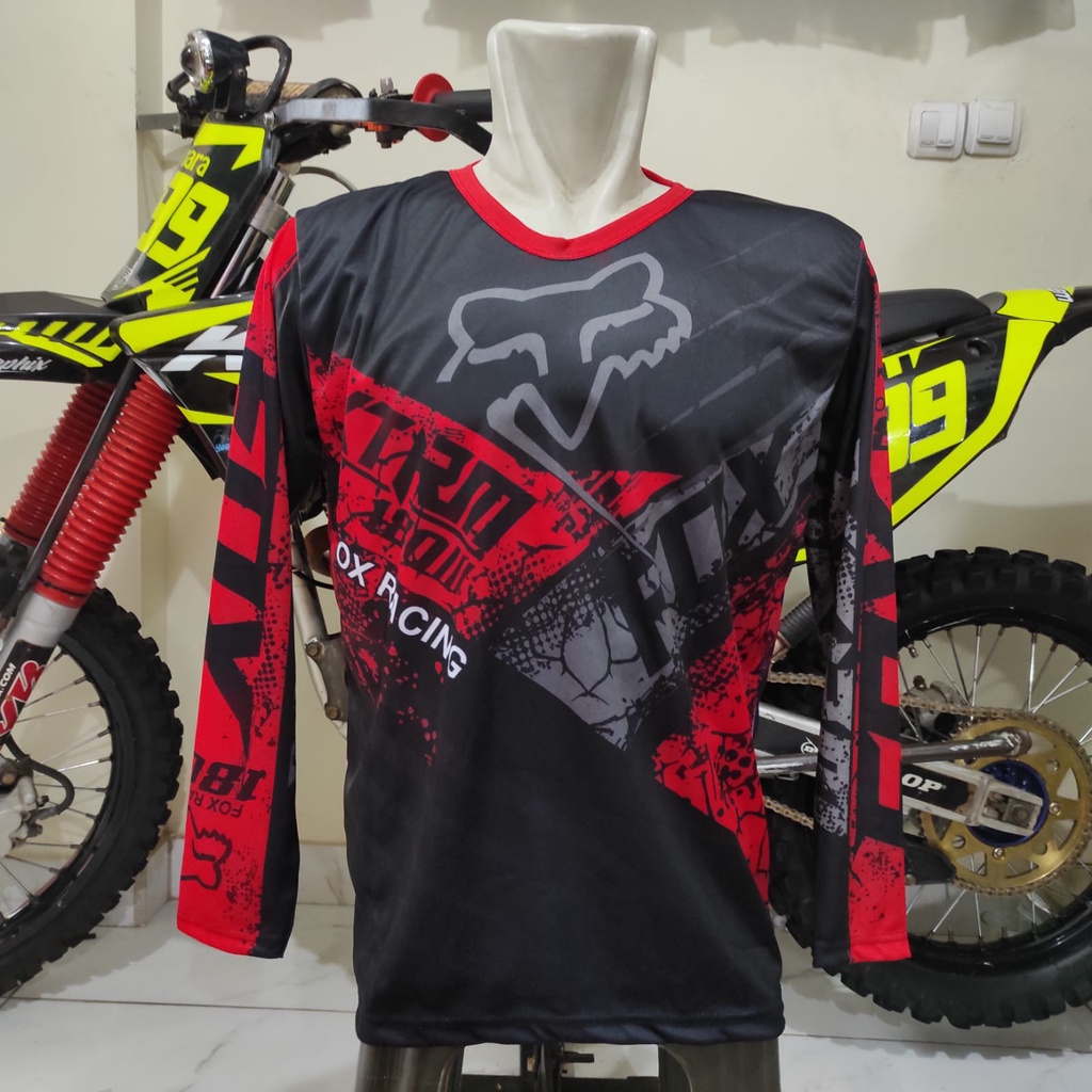 Jersy Cross Trail Jersy sepeda print DENGAN KUALITAS PREMIUM BISA PAKAI NAMA &amp; NOMOR terlaris baju cross sepedah