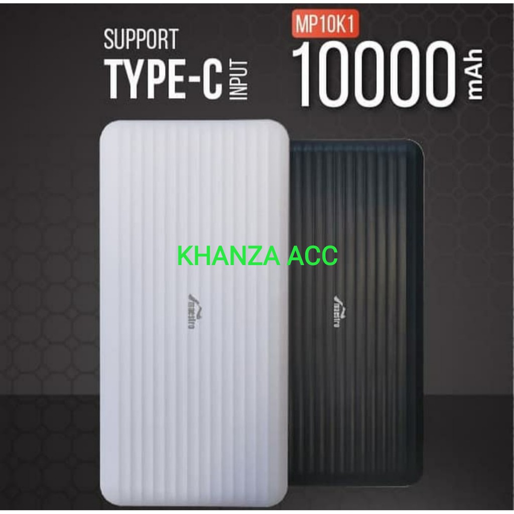 KHANZAACC Maestro PowerBank MP10K1 10000 mAh Type C Input Slim Design