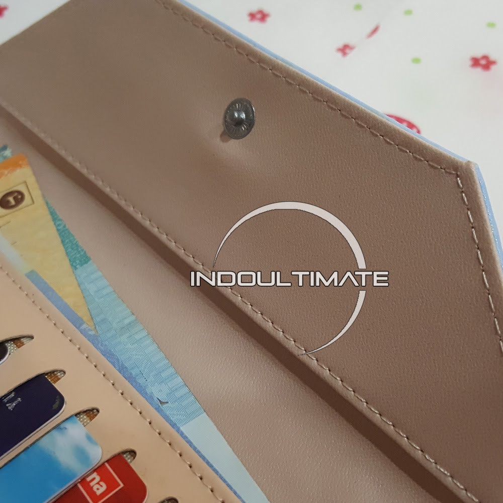 Dompet Wanita JDB-13003 / Dompet Cewek / Cewe Kartu ATM Panjang Lipat Kulit Import