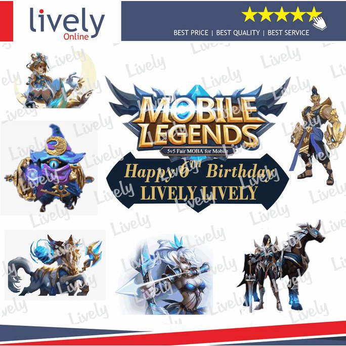 Harga Cake Topper Karakter Mobile Legend Terbaru Agustus 22 Biggo Indonesia
