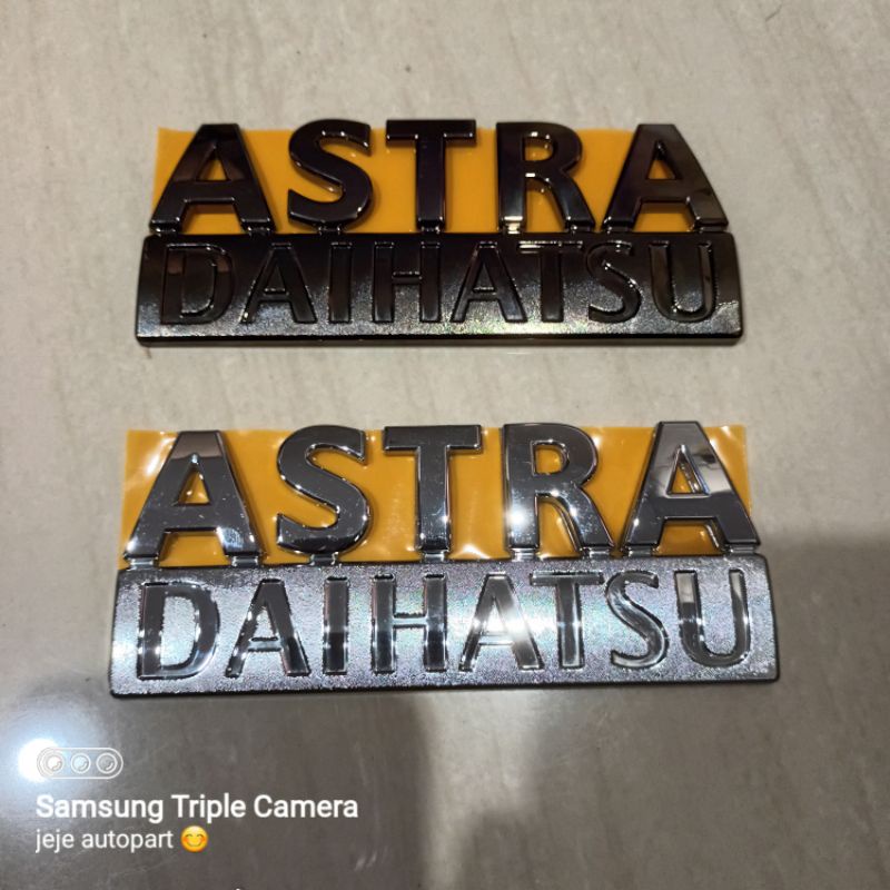 emblem logo bagasi ASTRA DAIHATSU original