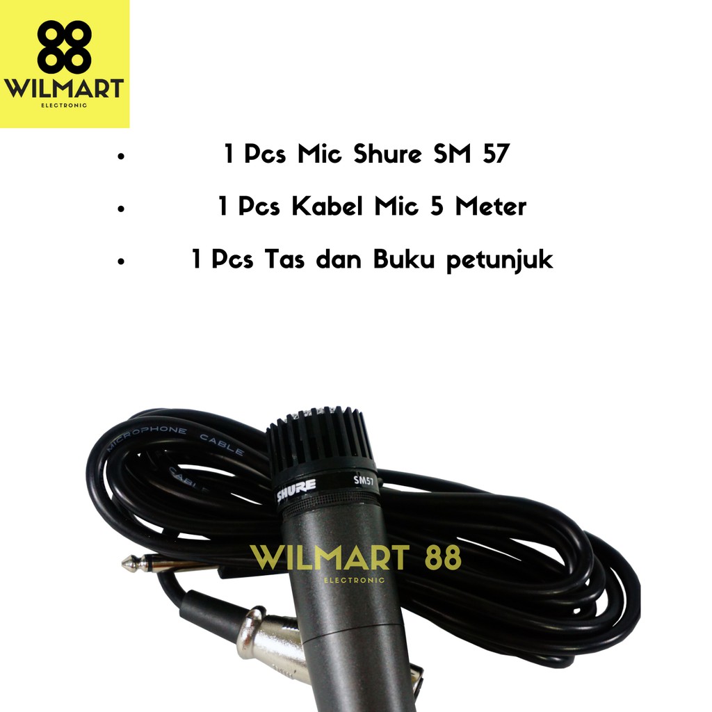 [✅COD] Mic Kabel Shure SM 57 | SUARA EMPUK Mic Kabel SM 57 LC SM57 SM-57