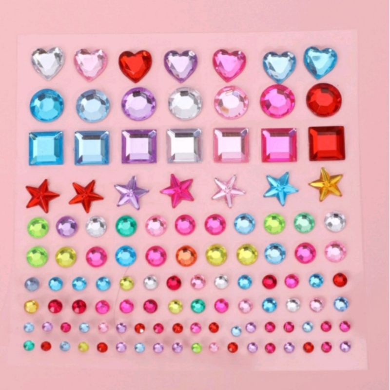 Sticker Stiker Kristal DIAMOND SHINY DIY Scrapbook Kerajinan Make up