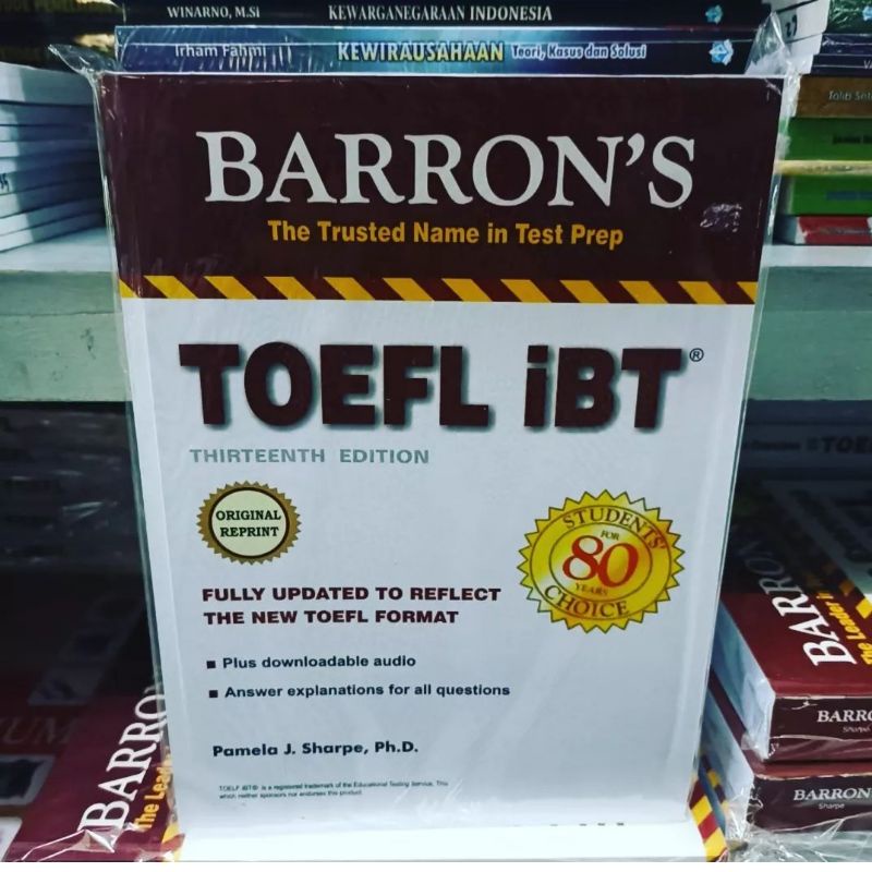 jual buku TOEFL IBT ori by Barron's