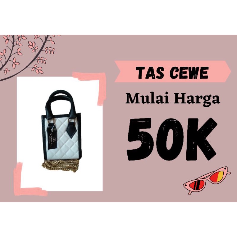 Tas cewe Channel kecil tali rantai