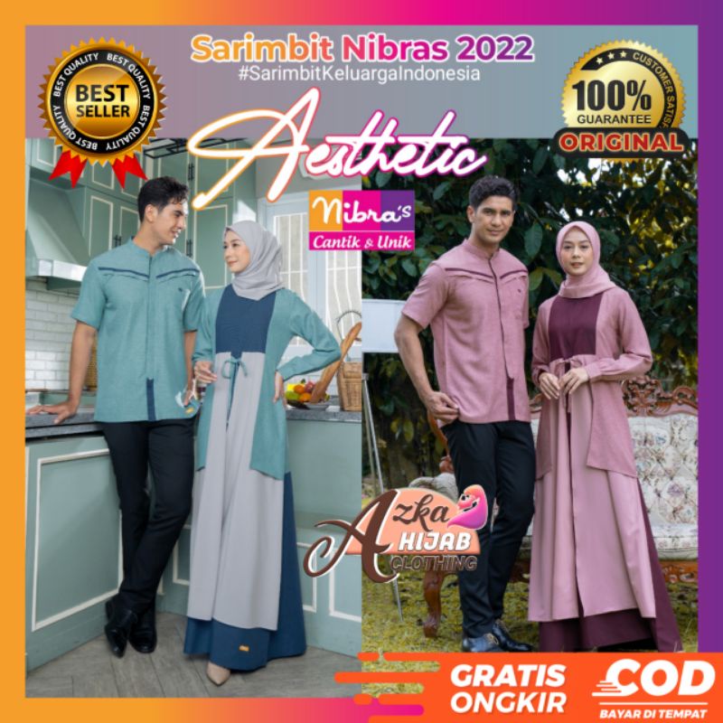 [COD] SARIMBIT NIBRAS 2021 FAYES COUPLE / BAJU MUSLIM COUPLE PASANGAN / BAJU COUPLE MUSLIM PASANGAN