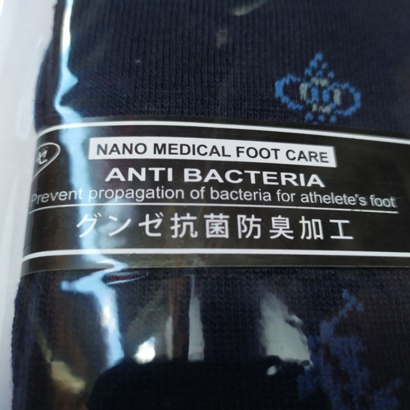 KAOS KAKI KERJA KANTOR PRIA ANTI BAKTERI/KAOS KAKI KERJA ANTI BAU NANO MEDICAL FOOT CARE