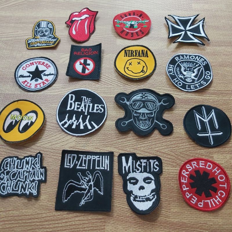 patches bordir mini musik / band karakter super murah