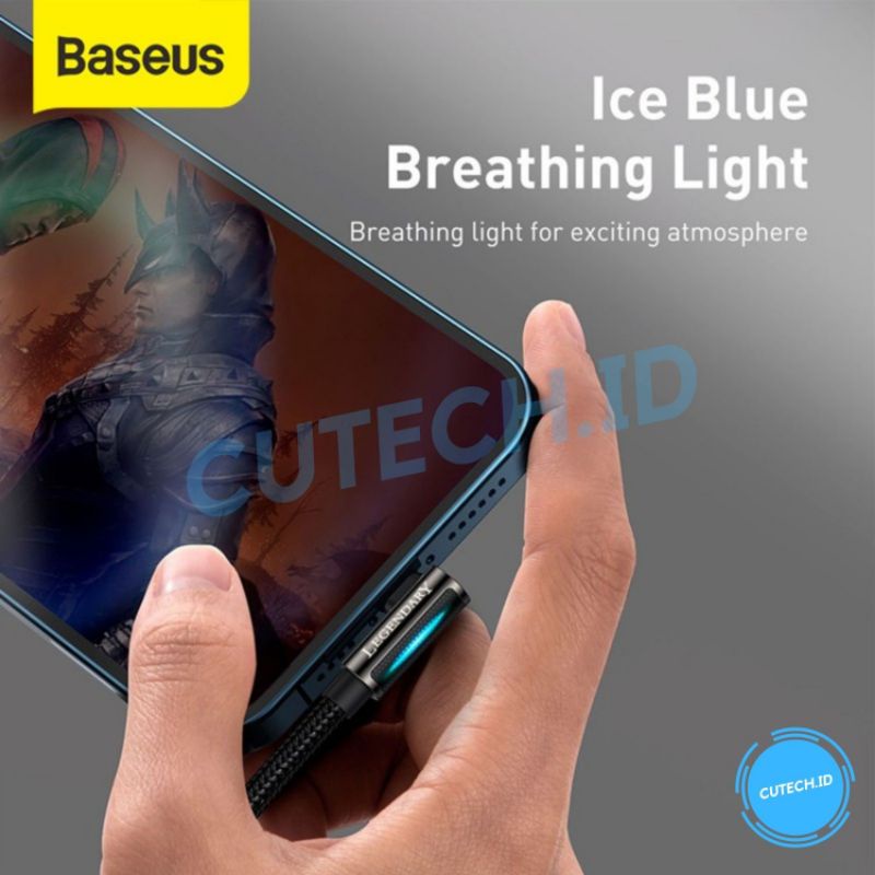 BASEUS LEGEND SERIES ELBOW FAST CHARGING DATA CABLE USB TO IP 2.4A