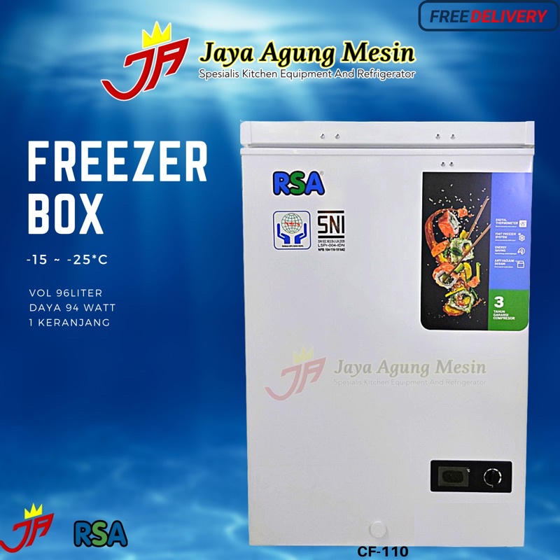 RSA Freezer box CF 110 / Freezer Box CF110 Kapasitas 100 Liter/Freezer Box CF-110 RSA