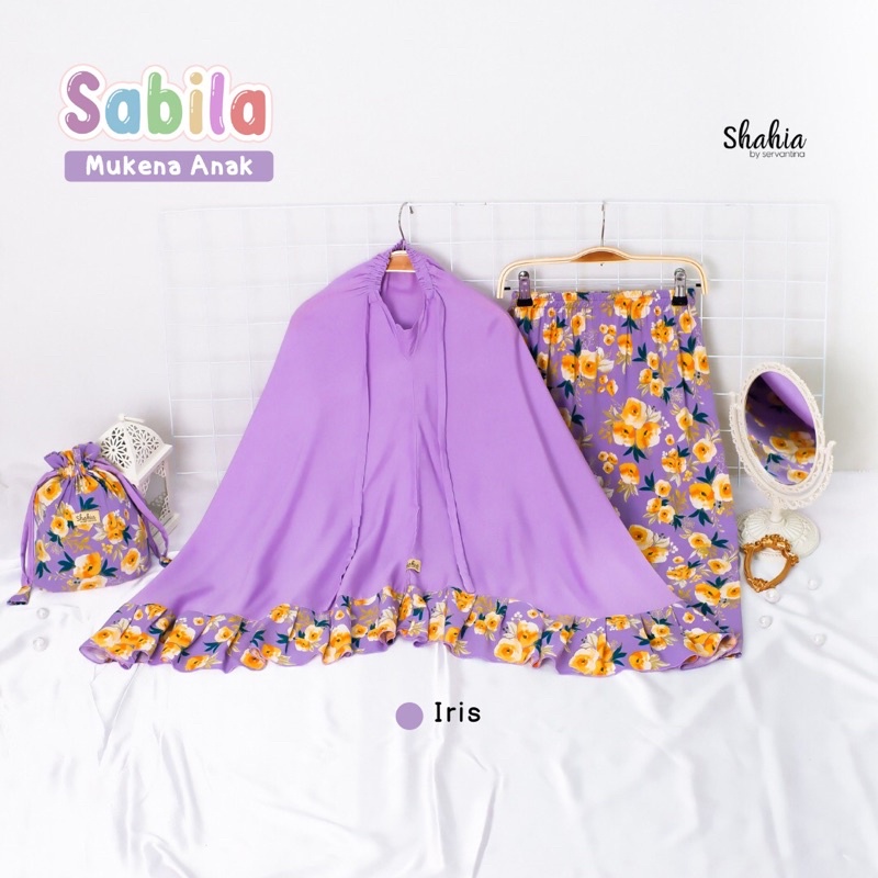 SHAHIA - Mukena Anak Sabila Prayer Set-Sabila Iris
