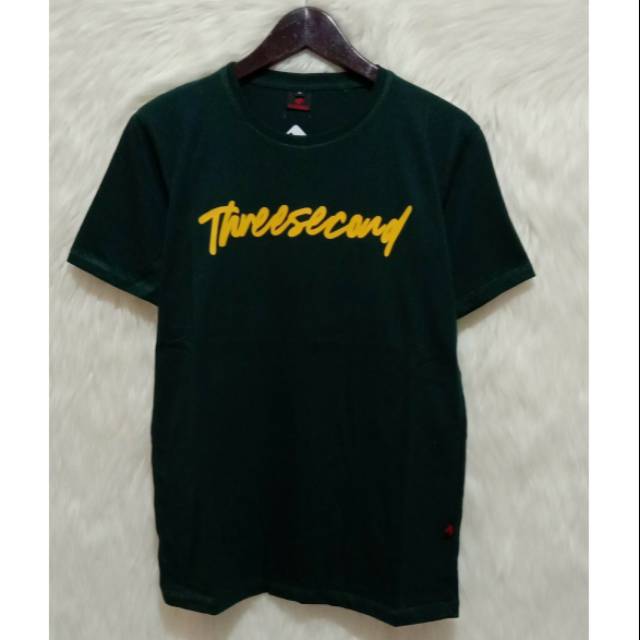 Kaos pria kualitas distro 3scnd hijau botol