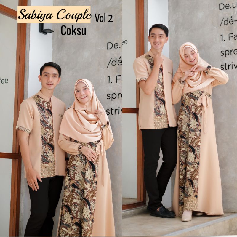 Baju Couple Muslim New Sabiya Batik