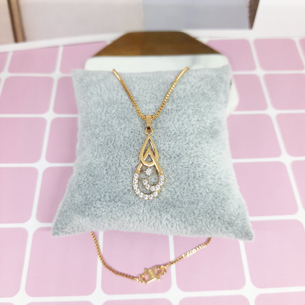 Kalung Xuping Liontin Teardrop Lapis Emas Xuping - BN437