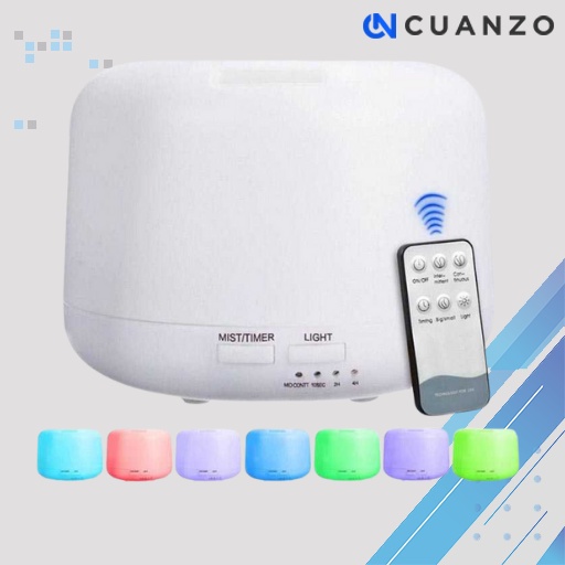 Humidifier Aromatherapy + 7 LED + Remote Control / Humidifier Diffuser Aromaterapi Aromatherapy Portable Mini / Pengharum Ruangan Aromaterapi Kamar Tidur Tahan Lama Otomatis / Humidifier Air Purifer Essensial Oil Elektrik Remot Isi Ulang Pelembab Udara