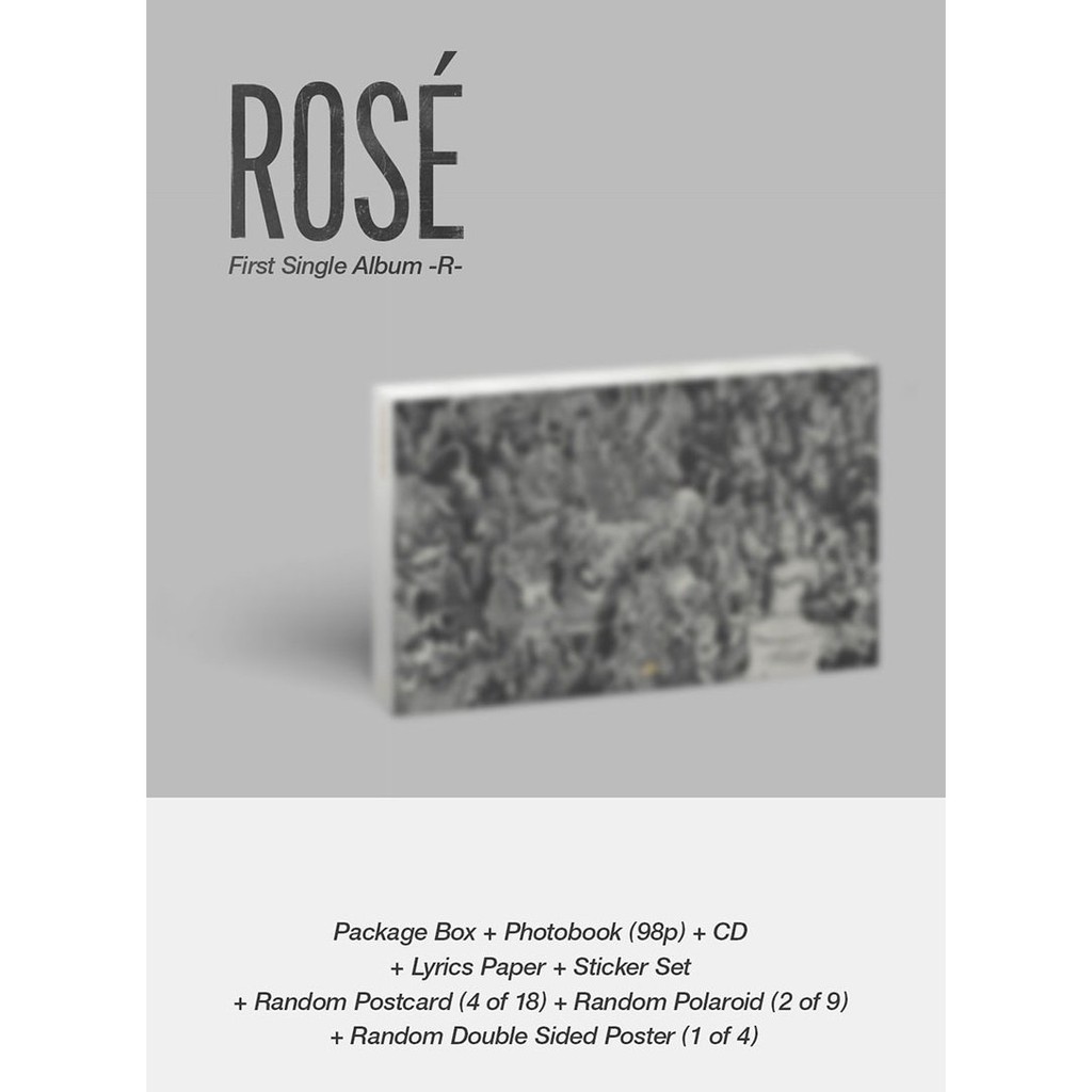(OFFICIAL YG) Rose First Single Album -R- SEALED + BENEFIT YG