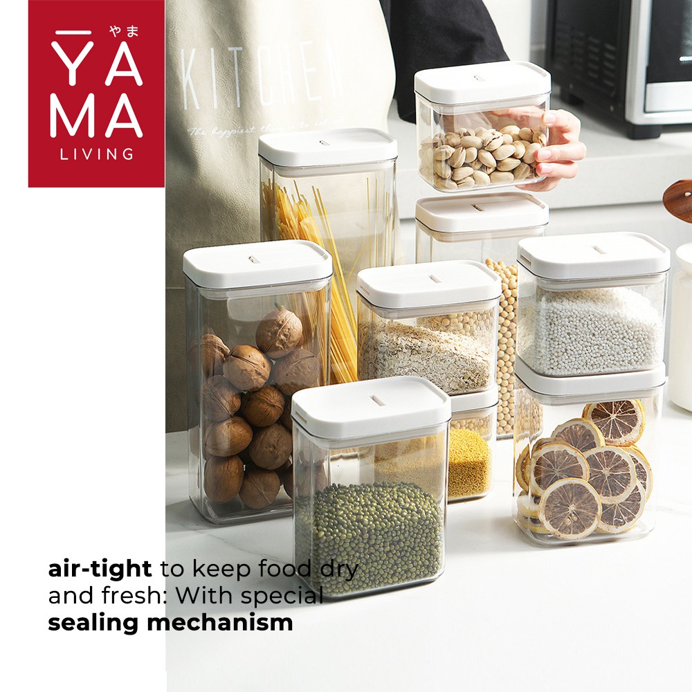 YAMA SHIMA Easy Lock Food Container Toples Kedap Udara Storage Penyimpanan Makanan Bumbu Dapur