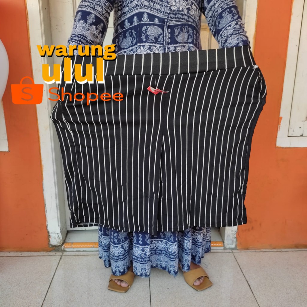 kulot pendek super jumbo bahan crepe tebal