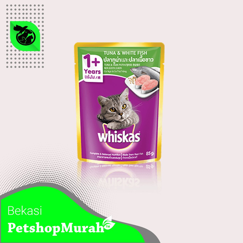 Makanan Kucing Whiskas Sachet Dewasa Pouch Adult 85Gram basah wetfood wiskas