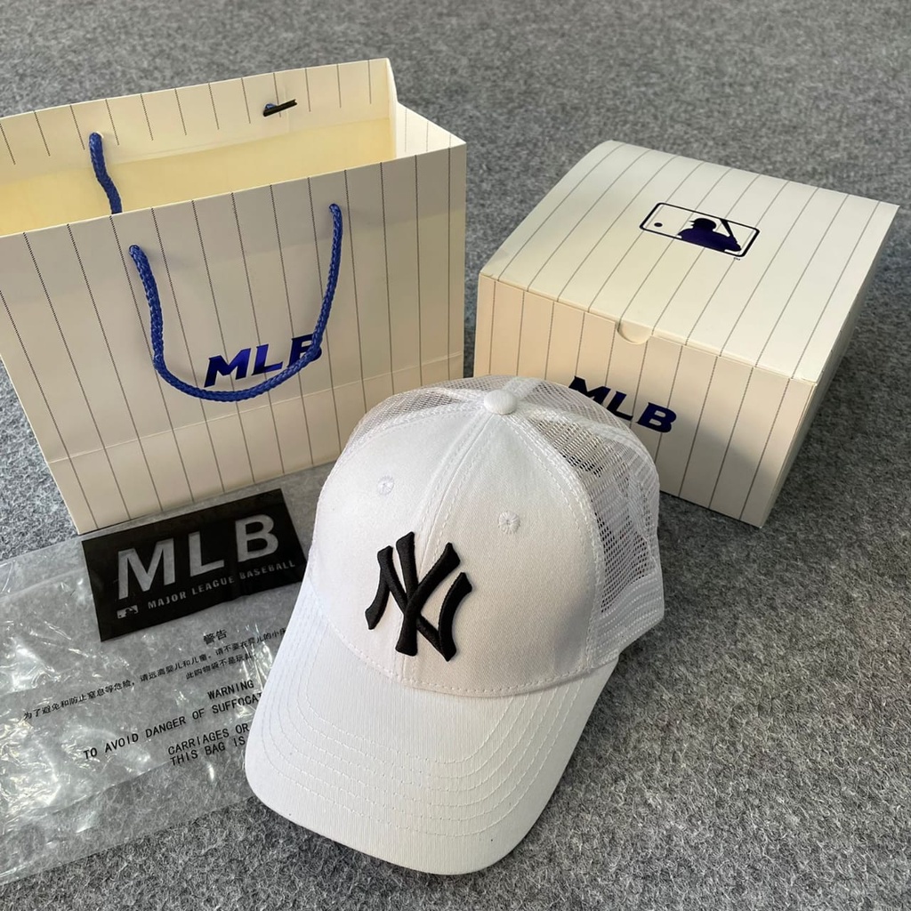 Topi MLB original Import - MLB Trucker NY White