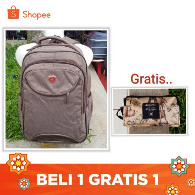 Ransel LaptopTas Pelajar Rapi Ransel Kapasitas Besar Tas Travel Kancing Solid Sederhana Harajuku Chic Fashion Retro Uniseks High Street